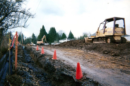 Excavation to sub grade of road